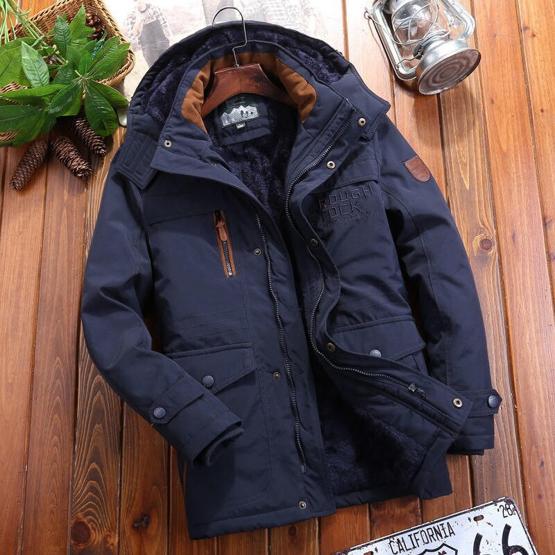 Multi-pocket padded fleece jacket - Image 4