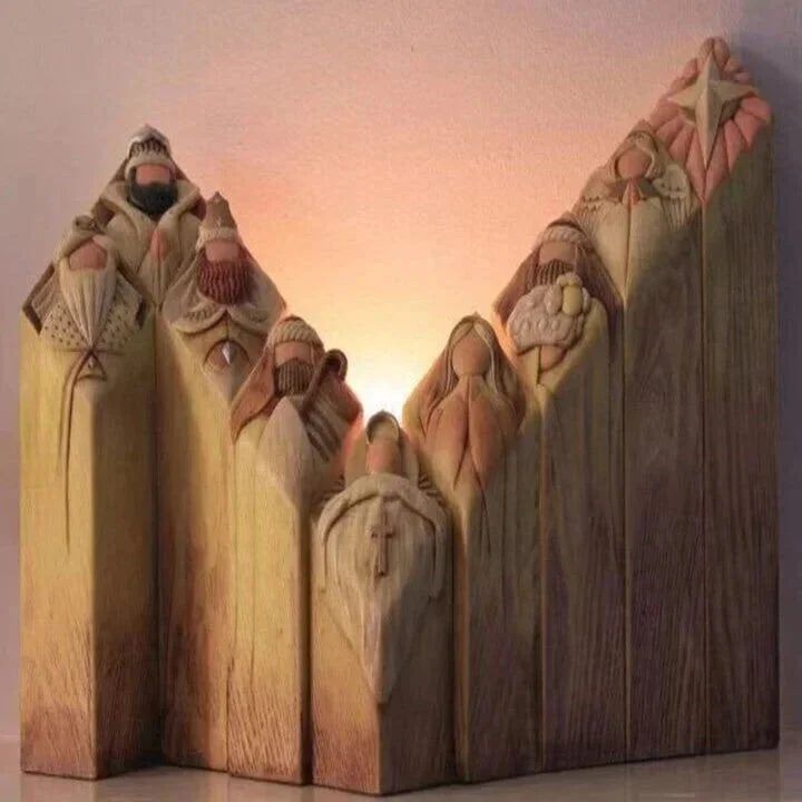 Nativity Scene Column Statues - Image 4