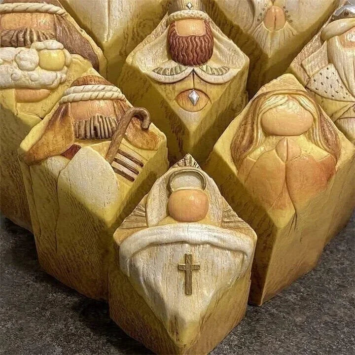 Nativity Scene Column Statues - Image 7