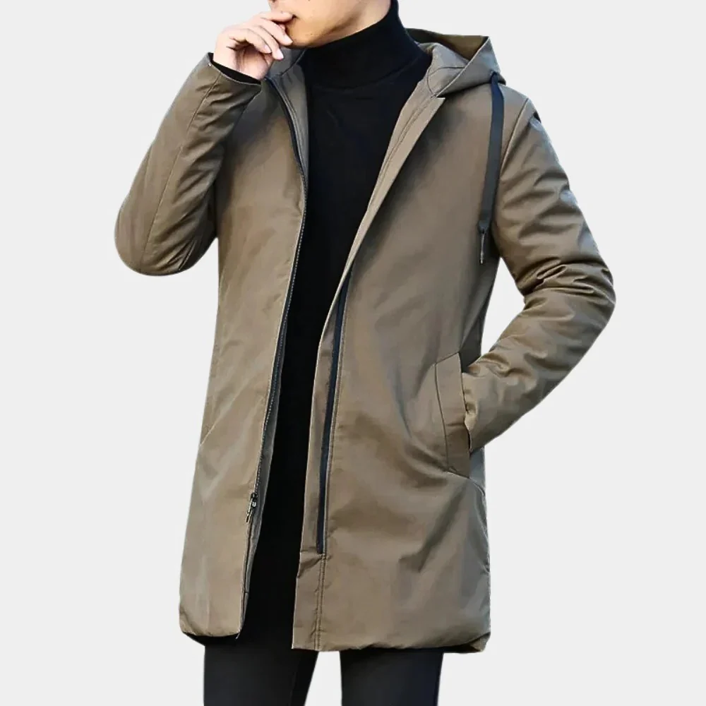 Neat Long Men's Coat - Image 4