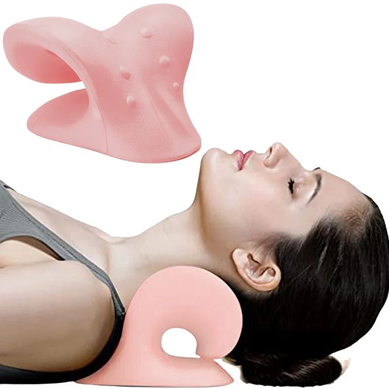 Neck Stretcher Cervical Chiropractic Traction Device Pillow for Pain Relief - Image 3