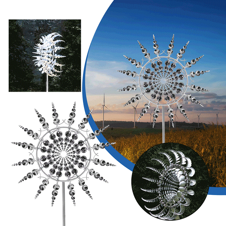 New Anti-Rust Magical Metal Windmill-Kinetic Metal Wind Spinners - Image 4