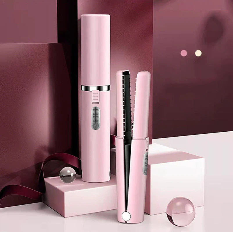 New USB Charging Mini Wireless Travel Hair Iron - Image 9