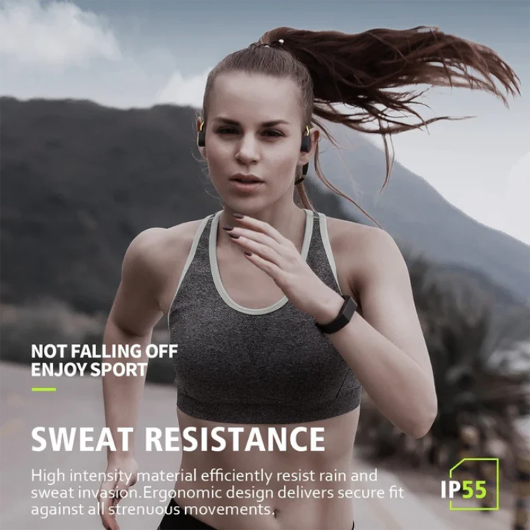 New Waterproof Bone Conduction Headphones Stereo Bluetooth Wireless - Image 5