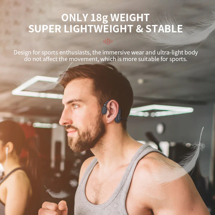 New Waterproof Bone Conduction Headphones Stereo Bluetooth Wireless - Image 8
