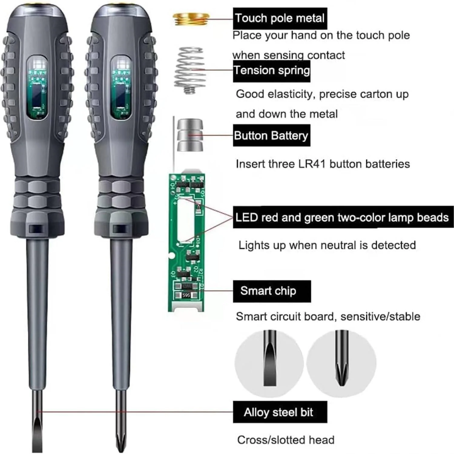 Non Contact Electrical Test Screwdriver - Image 4
