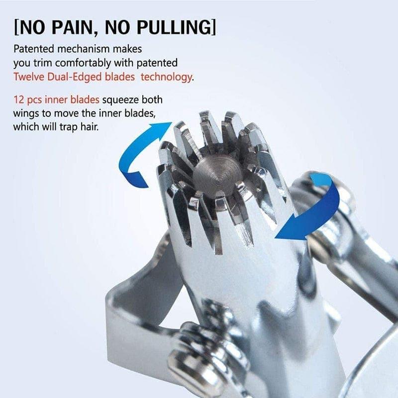 Nose Hair Trimmer for Men Stainless Steel Manual Trimmer - Image 3