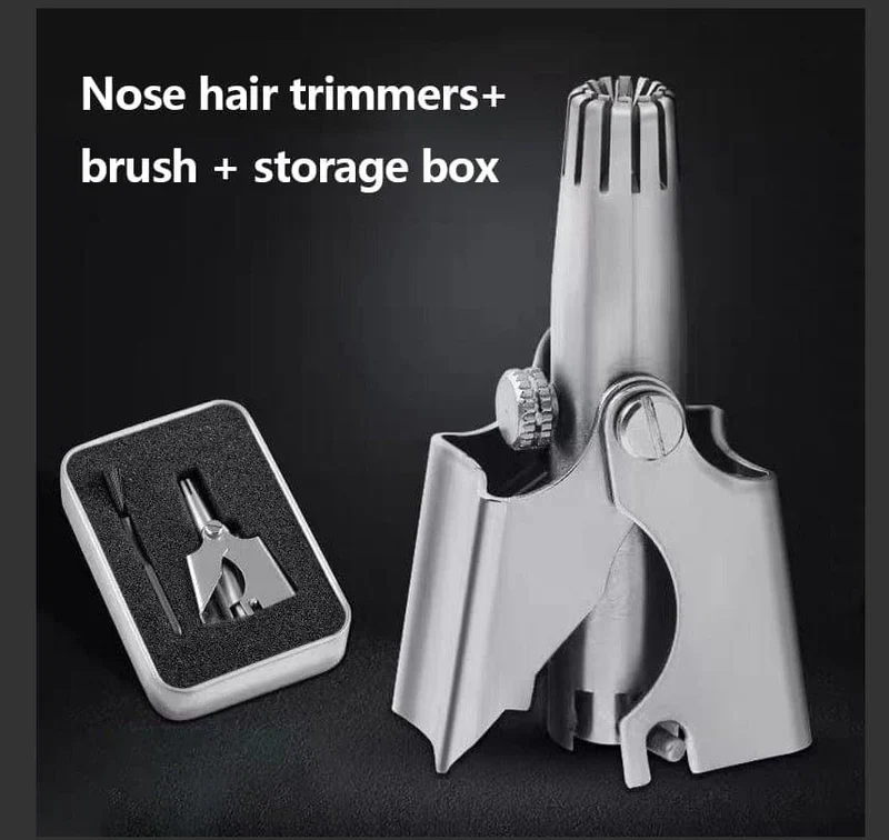 Nose Hair Trimmer for Men Stainless Steel Manual Trimmer - Image 5