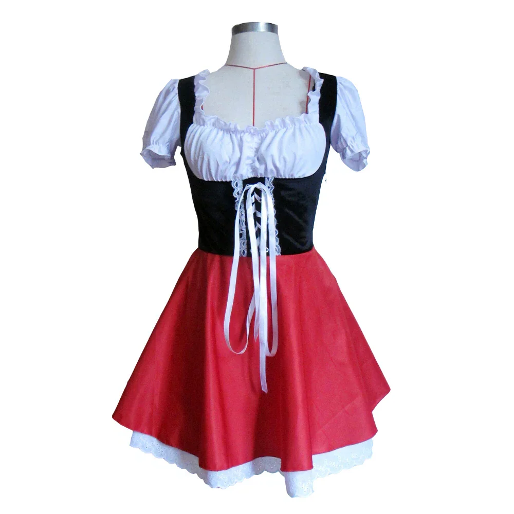 Official Little Red Riding Hooded Dress Woman Costume - Image 3