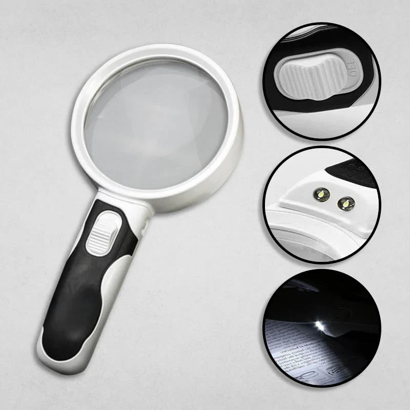 LED Lighted Magnifying Glass – Handheld Reading Magnifier for Books & Small Print - Image 2