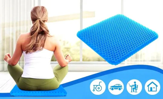 Orthopedic Gel Seat Cushion | Pressure Relief - Tailbone Pain - Lower Back Support - For Office Chair - Car - Wheelchair Use - Image 10