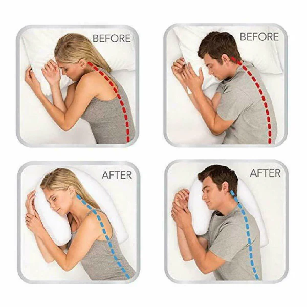 Orthopedic Side Sleeper Pillow With Ear Hole - Image 4