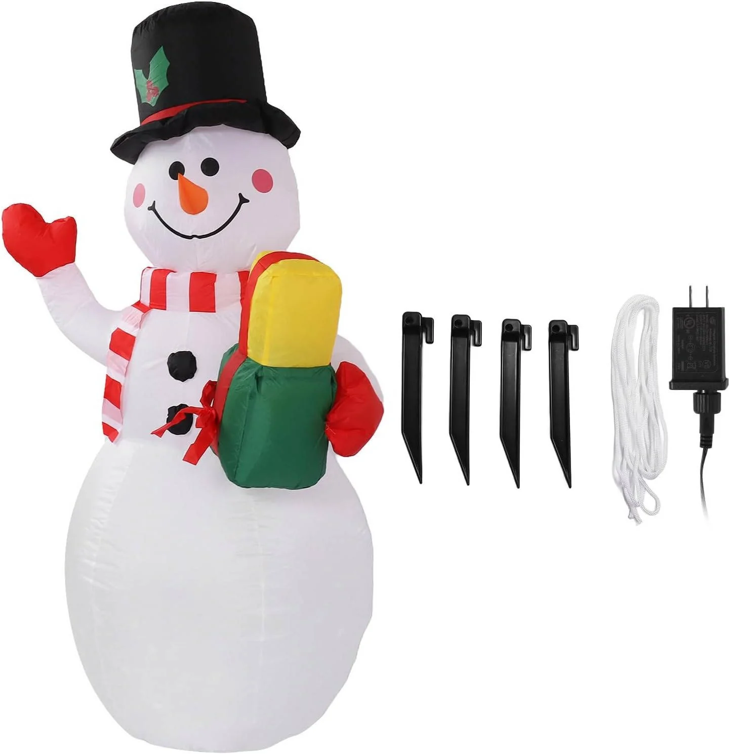 Outdoor Christmas Decorations Inflatable Snowman With Led Lights - Image 8