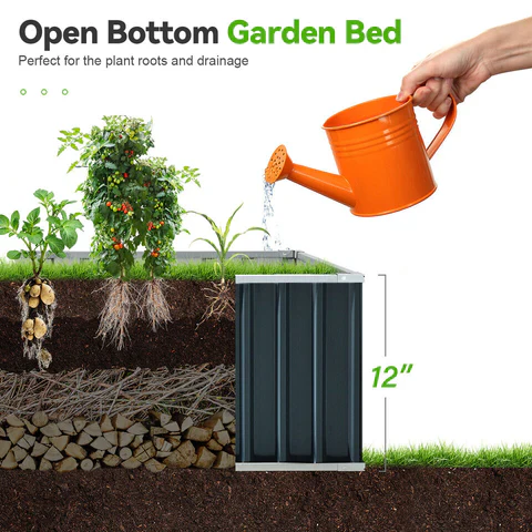 Outdoor Flower Vegetable Raised Garden Bed - Image 6