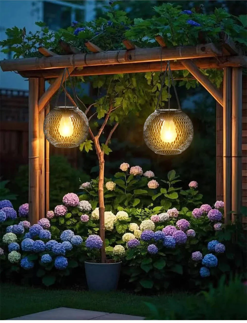 Outdoor Solar Hanging Lantern - Image 2