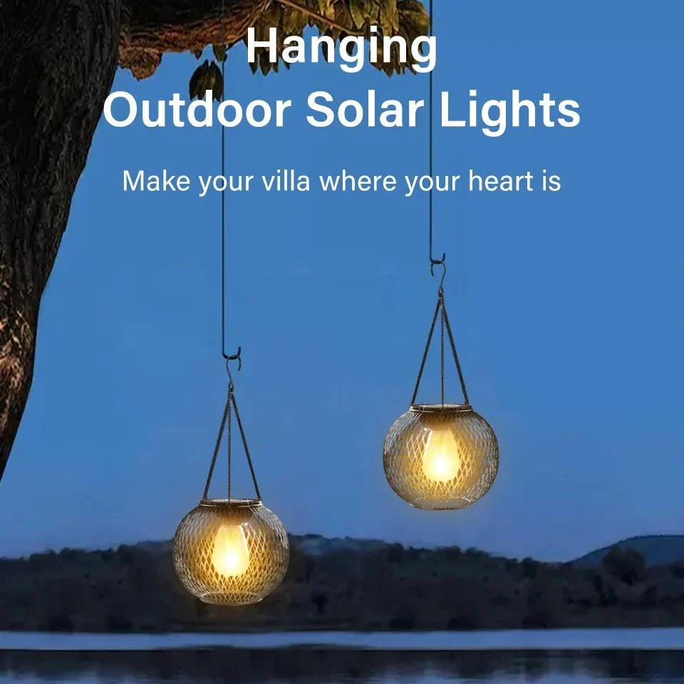 Outdoor Solar Hanging Lantern - Image 3