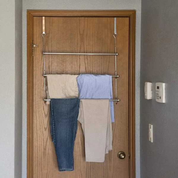 Over The Door Bathroom Towel Bar Rack Holder - Image 2