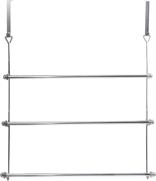 Over The Door Bathroom Towel Bar Rack Holder - Image 3