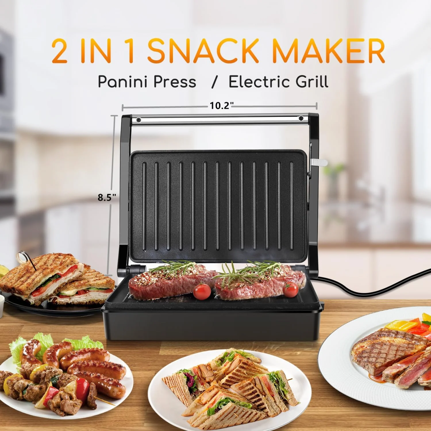 Panini Press Sandwich Maker - Image 2