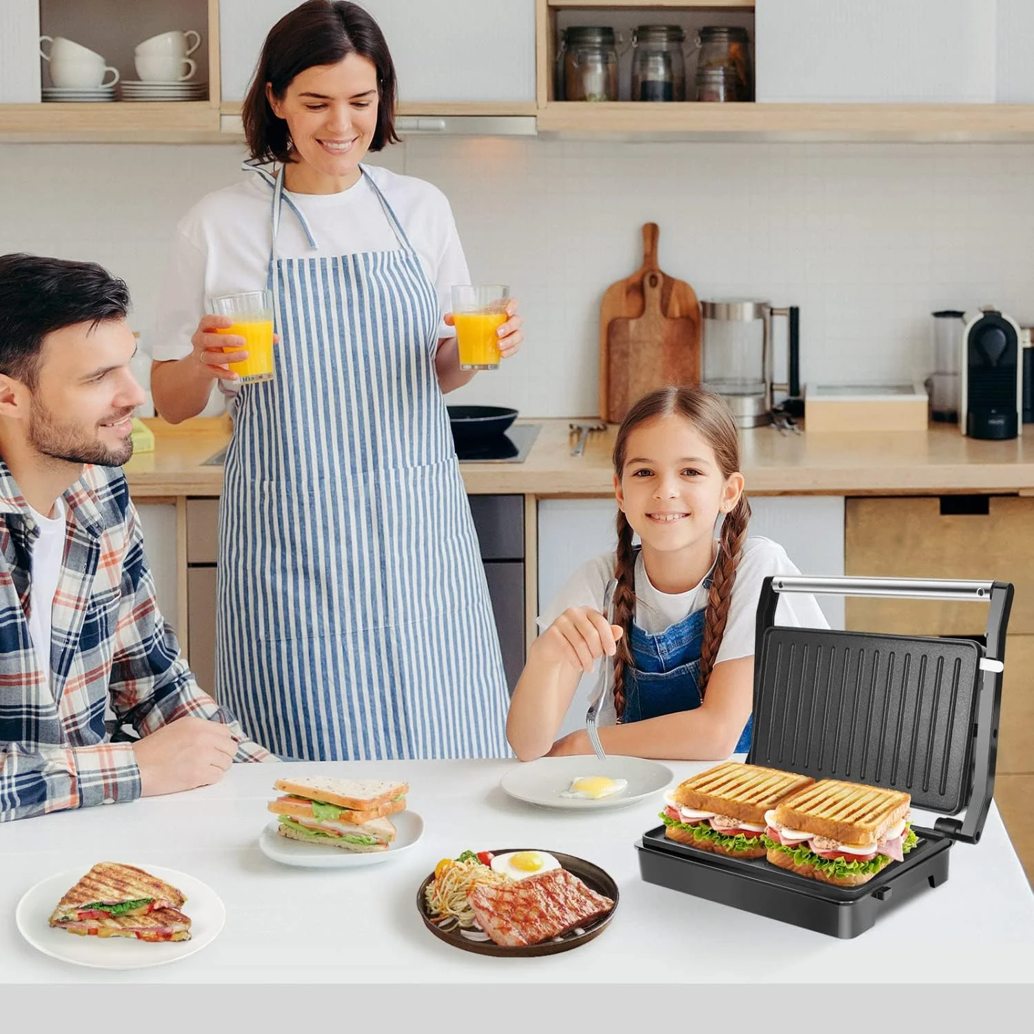 Panini Press Sandwich Maker - Image 9