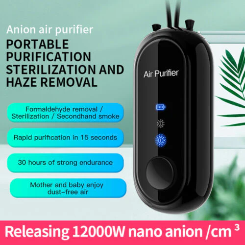 Personal Mini Air Purifier Necklace | Wearable Air Purifier with USB Charging - Image 10