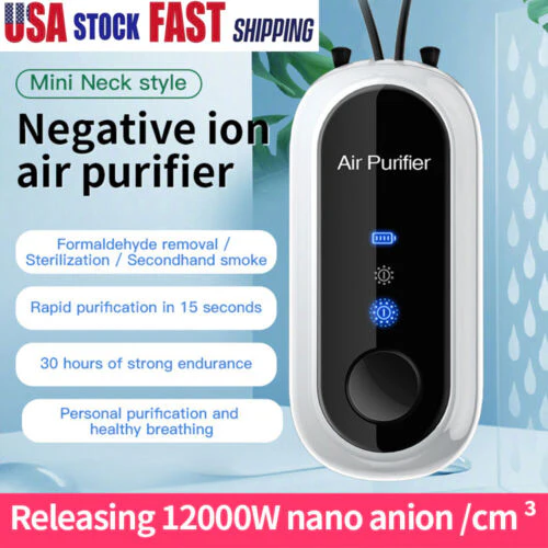 Personal Mini Air Purifier Necklace | Wearable Air Purifier with USB Charging - Image 4