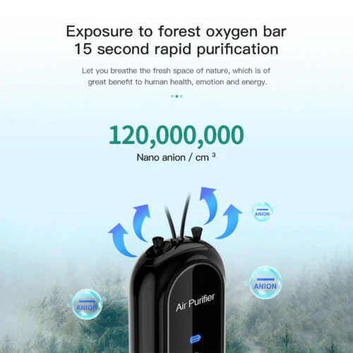 Personal Mini Air Purifier Necklace | Wearable Air Purifier with USB Charging - Image 8