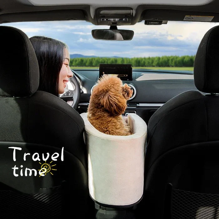 Pet Armrest Safety Seat - Pet Car Seat Travel Bag Suitable for Small Dogs and Cats - Image 3