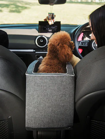 Pet Armrest Safety Seat - Pet Car Seat Travel Bag Suitable for Small Dogs and Cats - Image 4