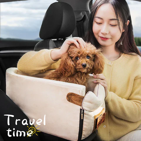 Pet Armrest Safety Seat - Pet Car Seat Travel Bag Suitable for Small Dogs and Cats - Image 7