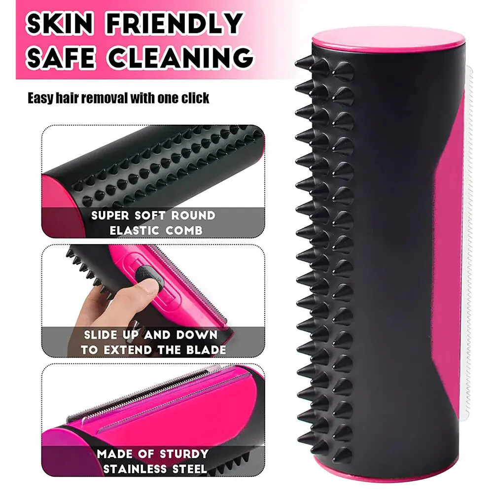 Pet Hair Removal Brush - Deshedding Brush for Dogs & Cats - Image 3