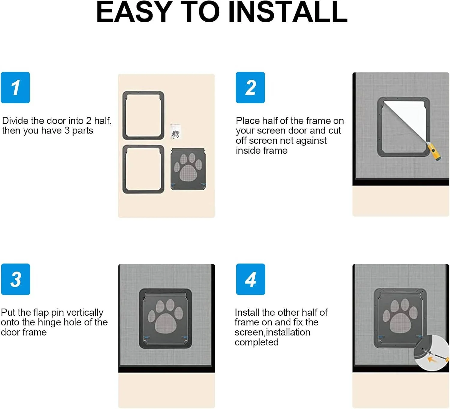Pet Screen Door For Dogs And Cats - Image 5
