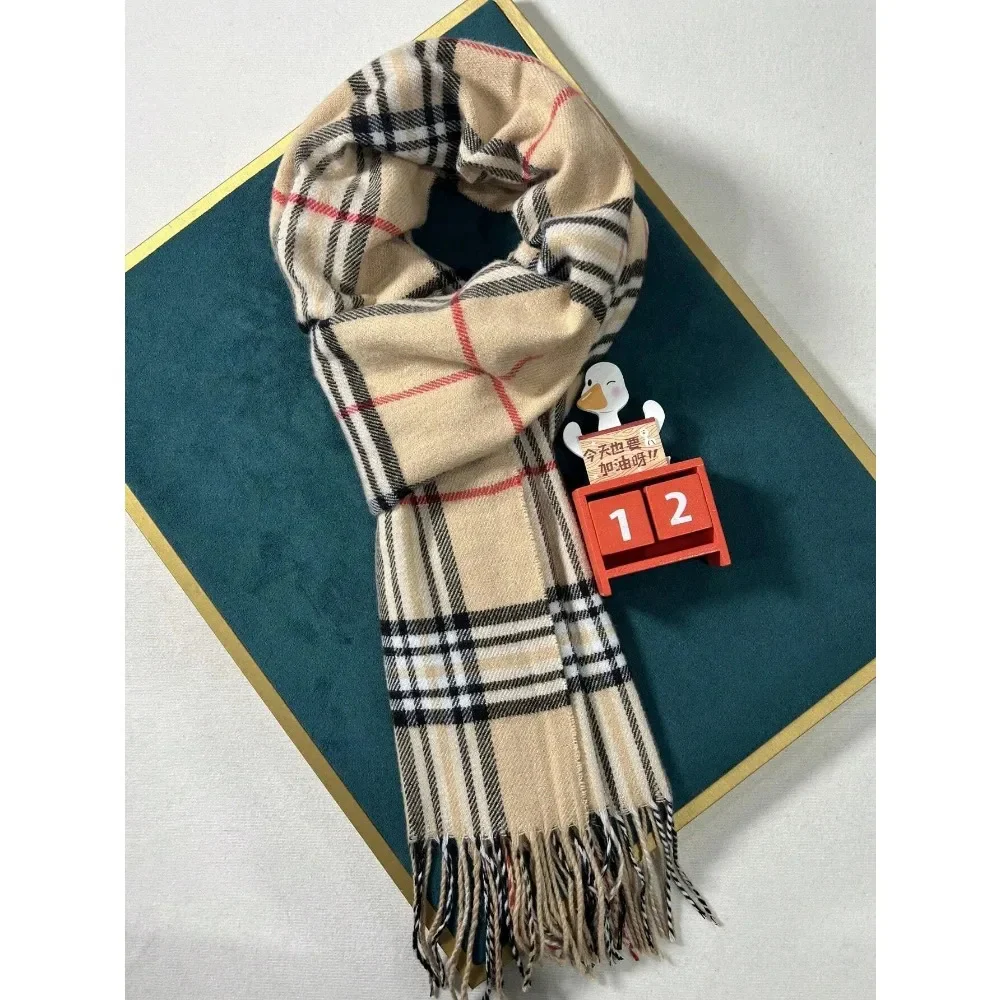 Plaid Cashmere Feel Winter Scarf and Neck Warmer - Image 6