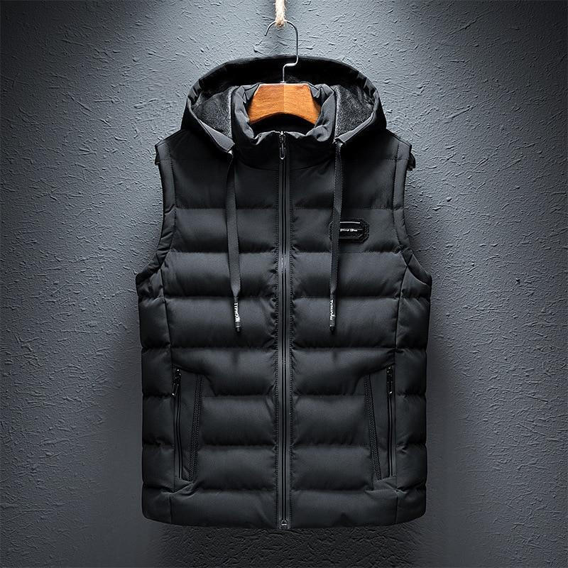 Plain Hooded Vest - Image 4