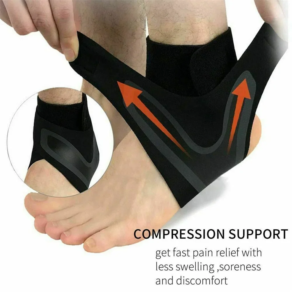 Plantar Ankle X Wrap Brace Support Compression Sleeve - Image 3