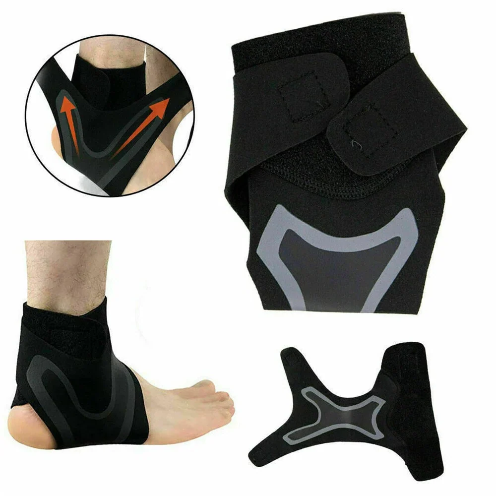 Plantar Ankle X Wrap Brace Support Compression Sleeve - Image 6