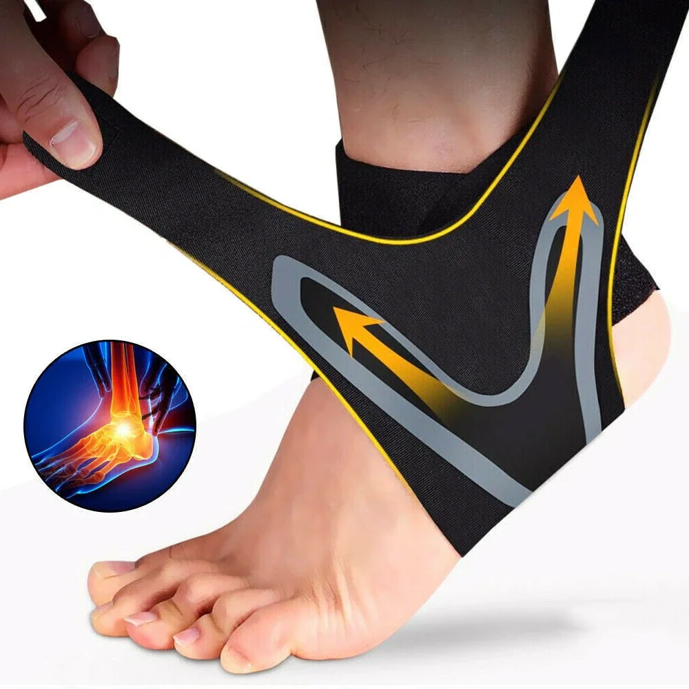 Plantar Ankle X Wrap Brace Support Compression Sleeve - Image 7