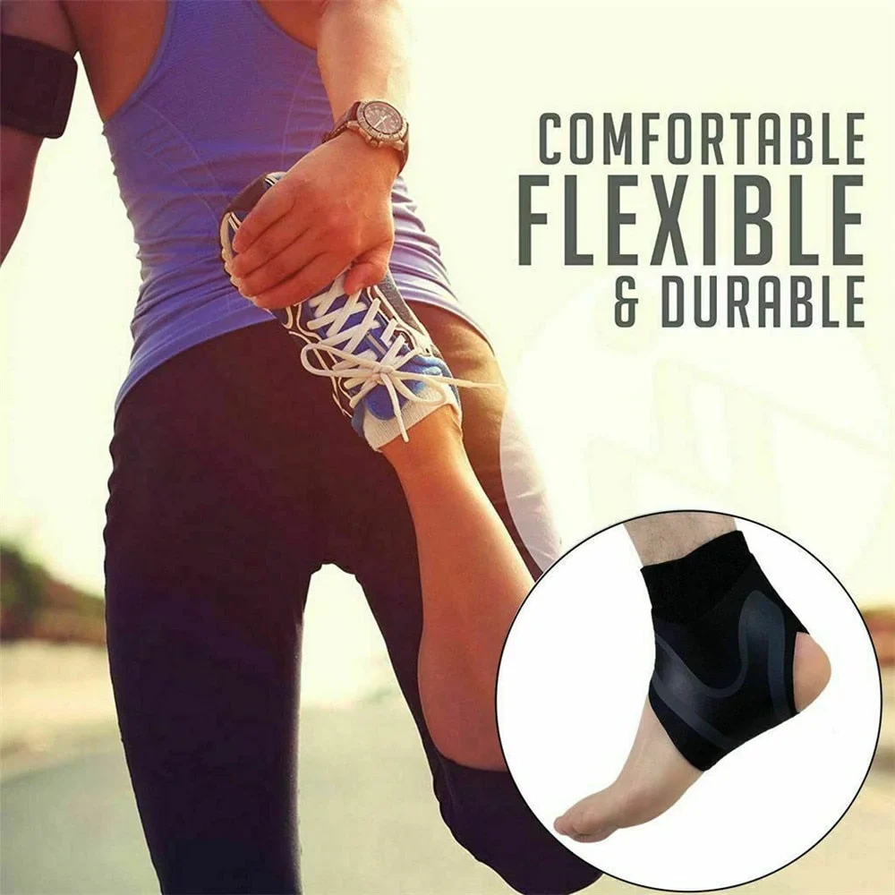 Plantar Ankle X Wrap Brace Support Compression Sleeve - Image 8