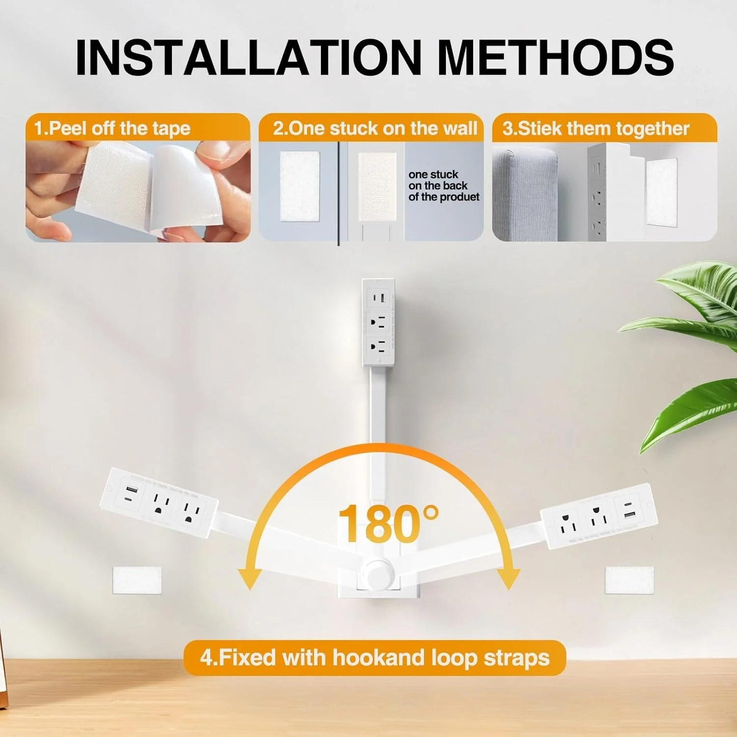Plug in Extender Outlet with Rotating Arm - Image 3