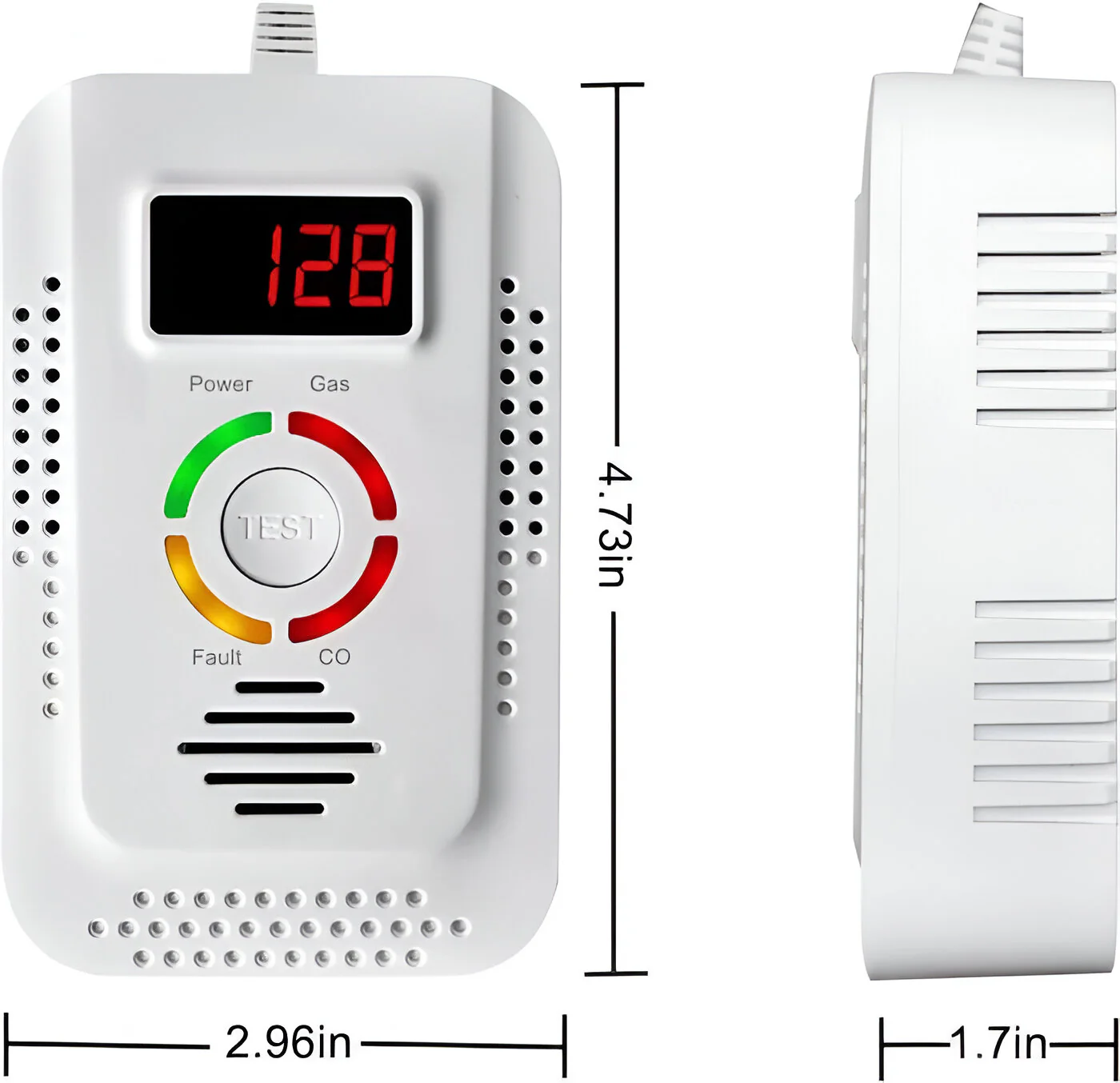 Plug-In Household Gas and CO Detection Unit - Image 2