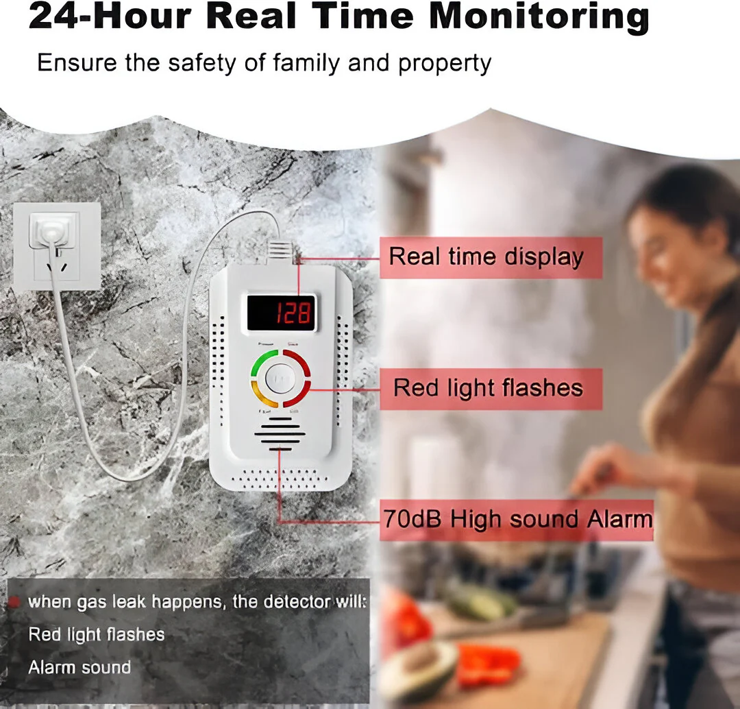 Plug-In Household Gas and CO Detection Unit - Image 5