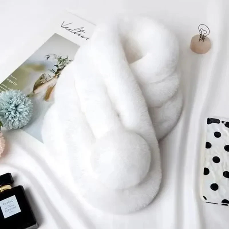 Plush Faux Fur Winter Scarf - Image 7