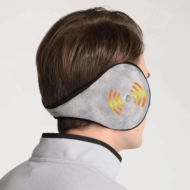 Plush Winter Ear Muffs with Earpiece - Image 2