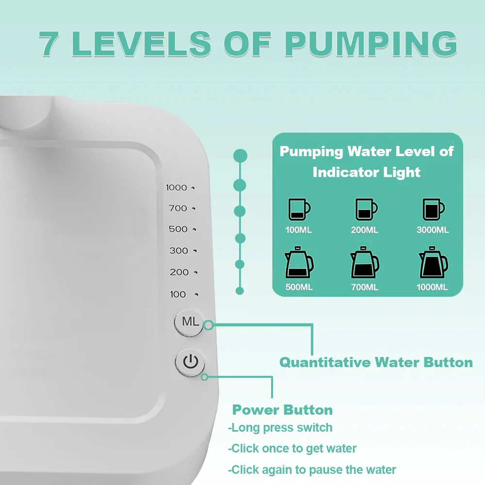 Portable Desktop Electric Water Dispenser with USB Charging - Image 2