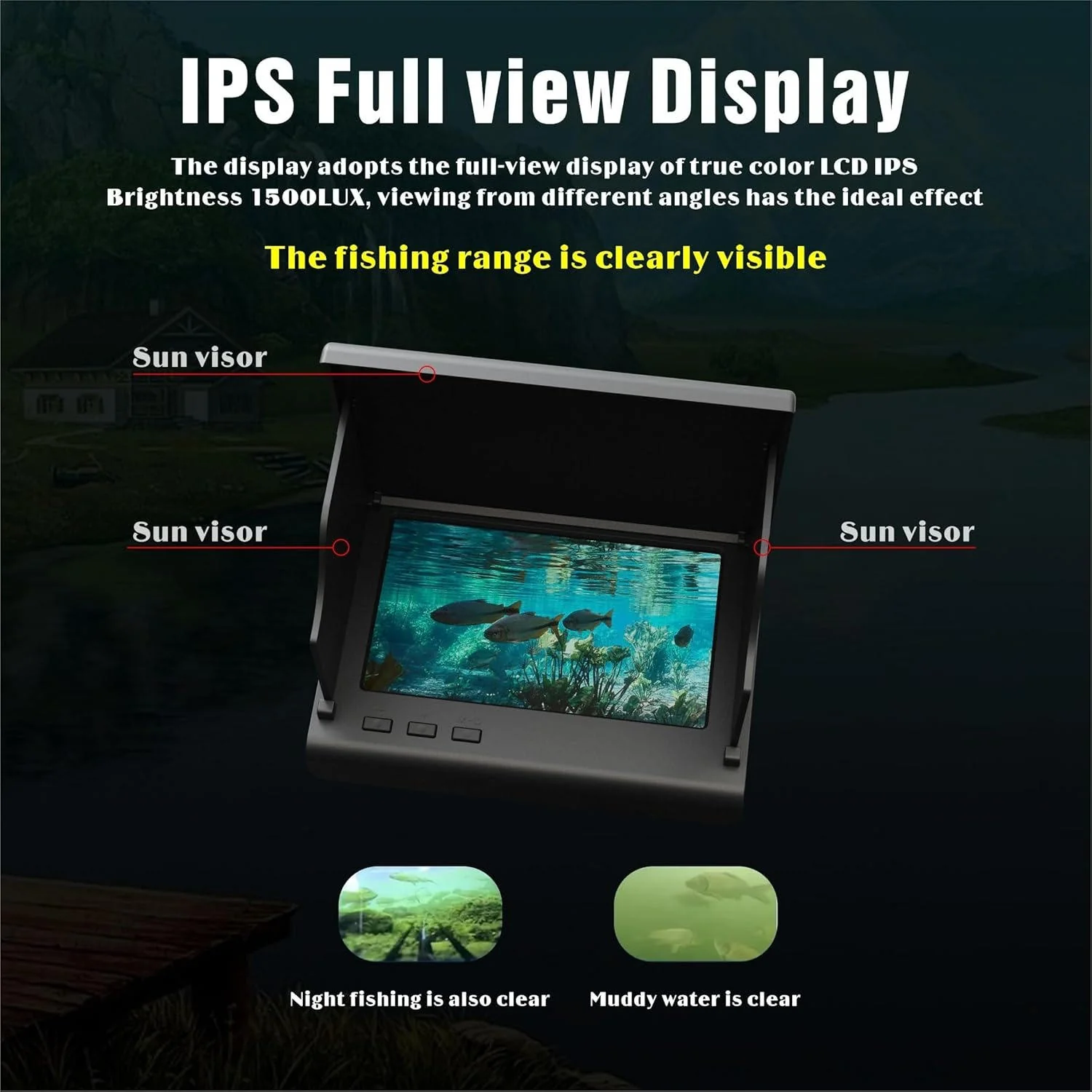 Portable Fish Finder Underwater Fishing Camera with 4.3 inch LCD Monitor - Image 5