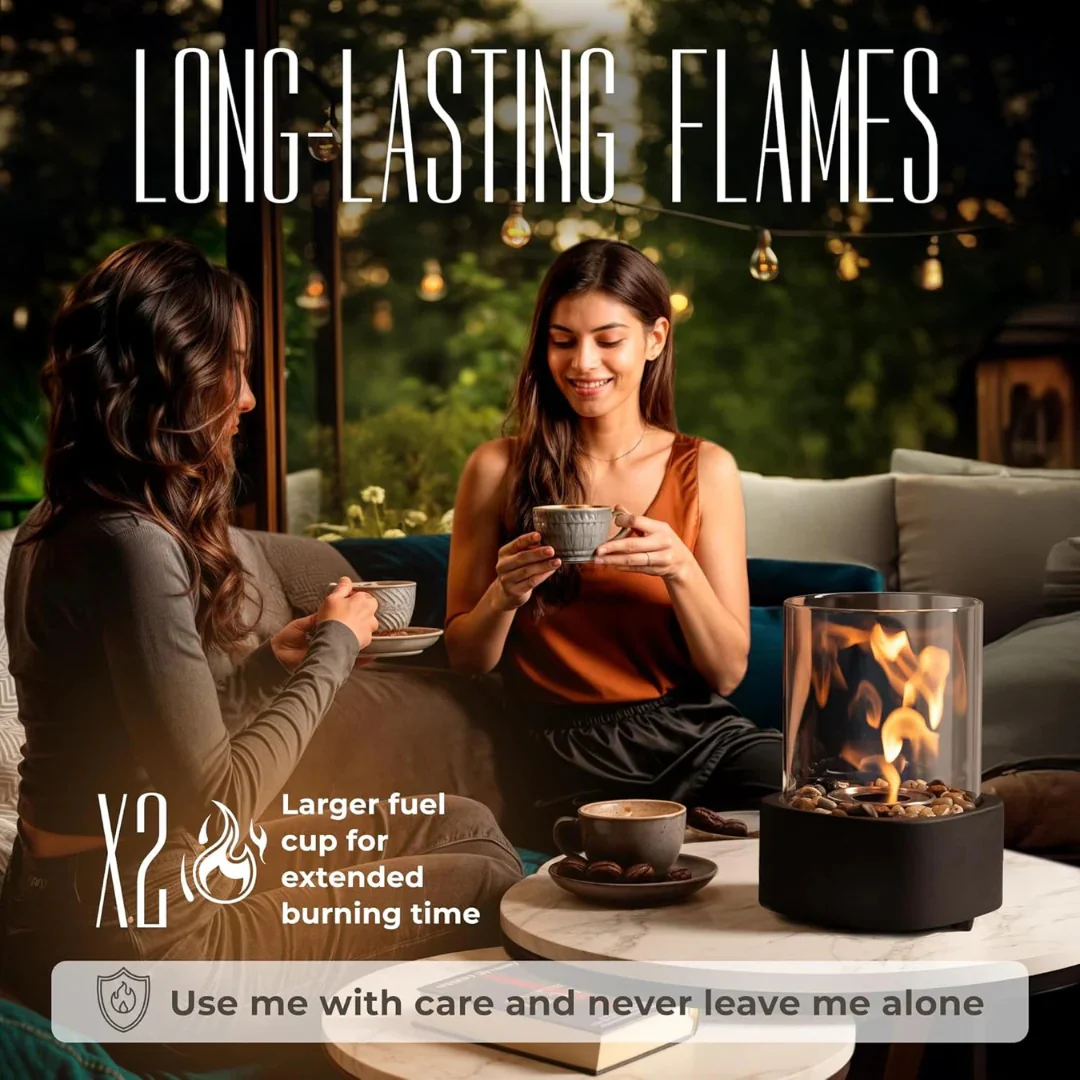 Portable Glass Tabletop Fireplace - Image 19
