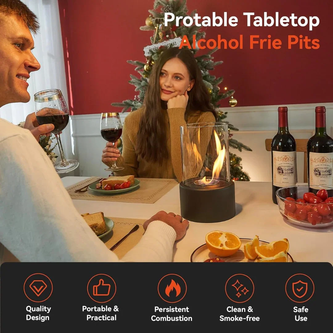Portable Glass Tabletop Fireplace - Image 23