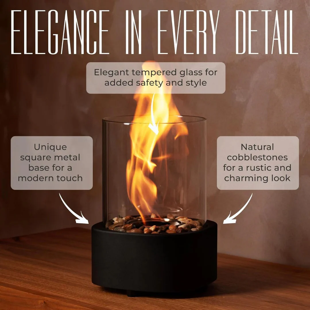 Portable Glass Tabletop Fireplace - Image 24