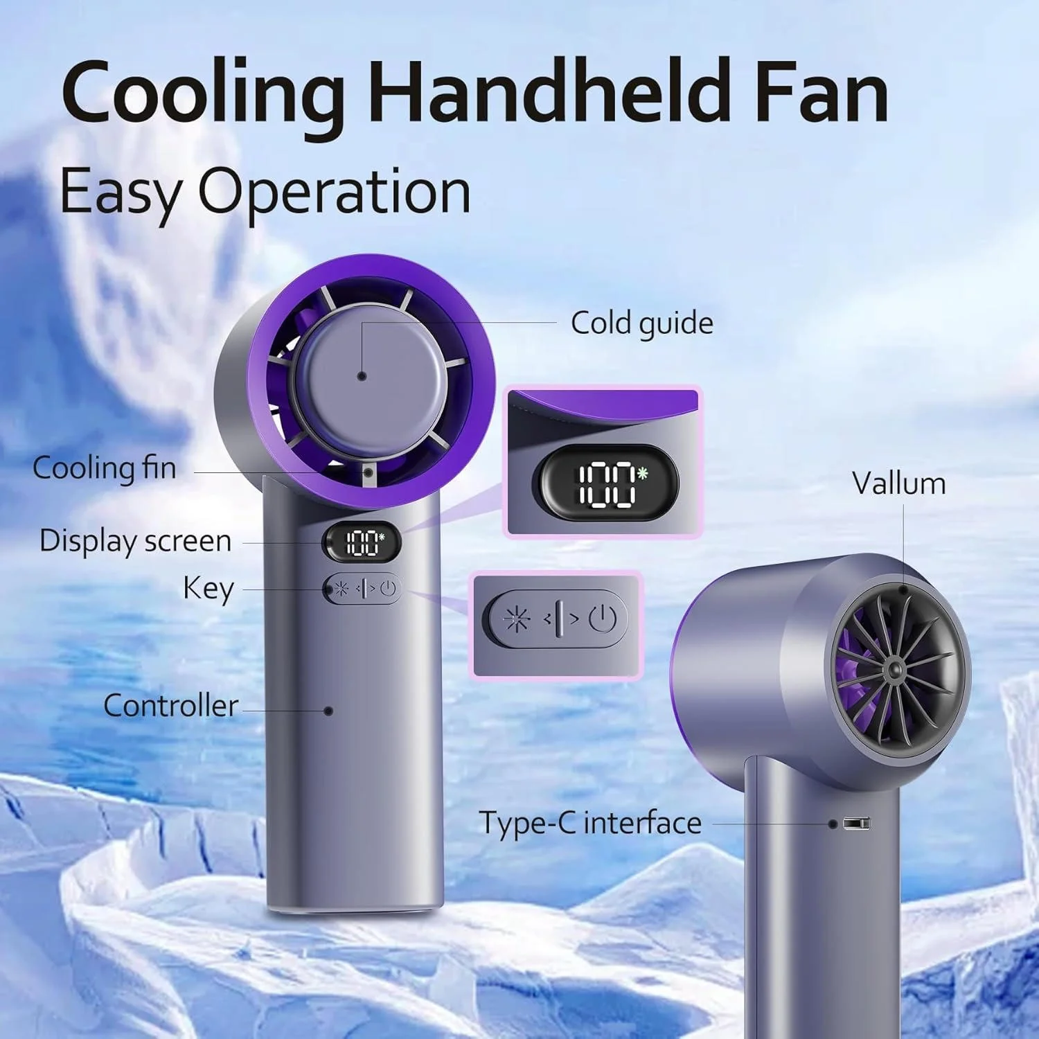 Portable Handheld Fan - Image 2