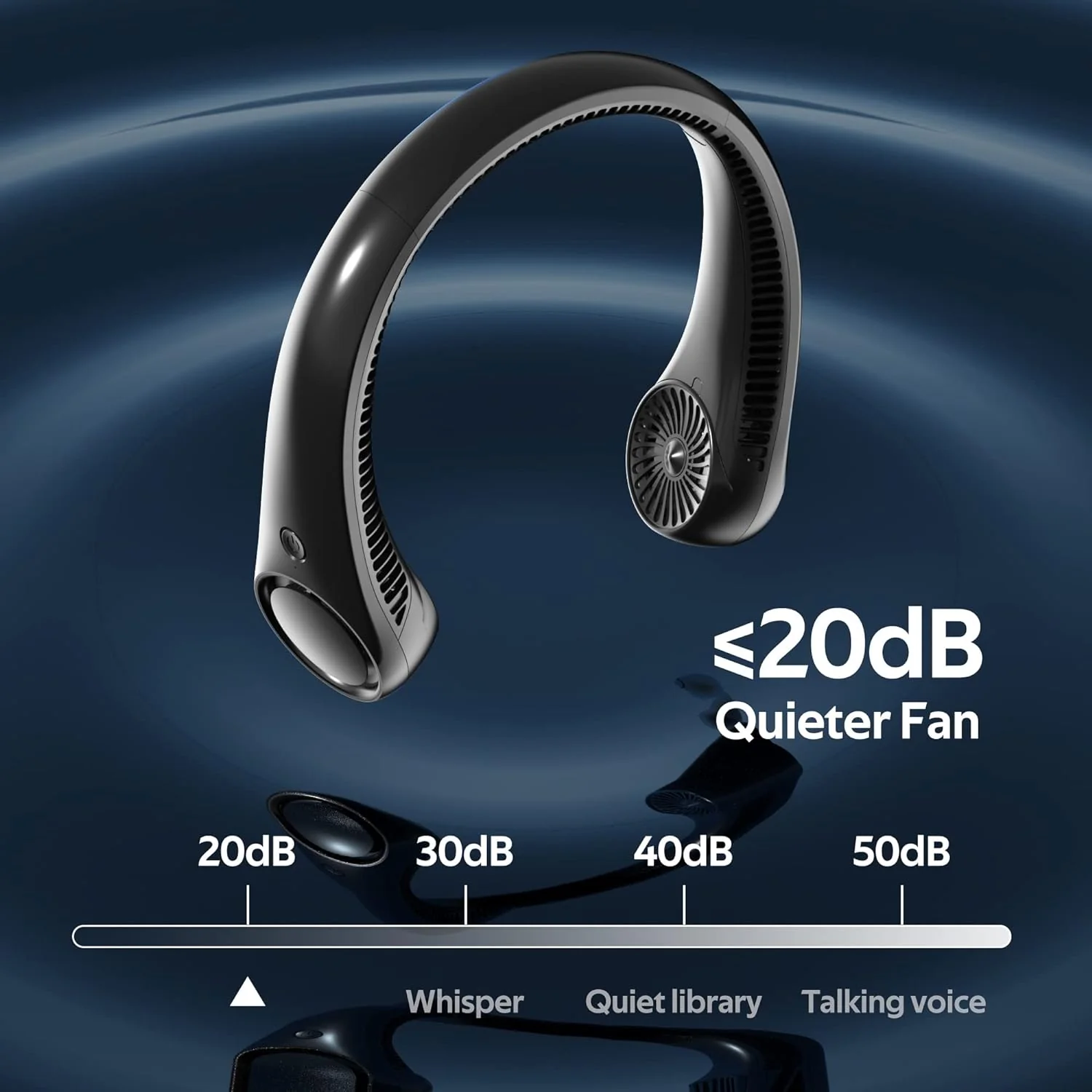 Portable Hands Free 360° Cooling Neck Fan - Image 3